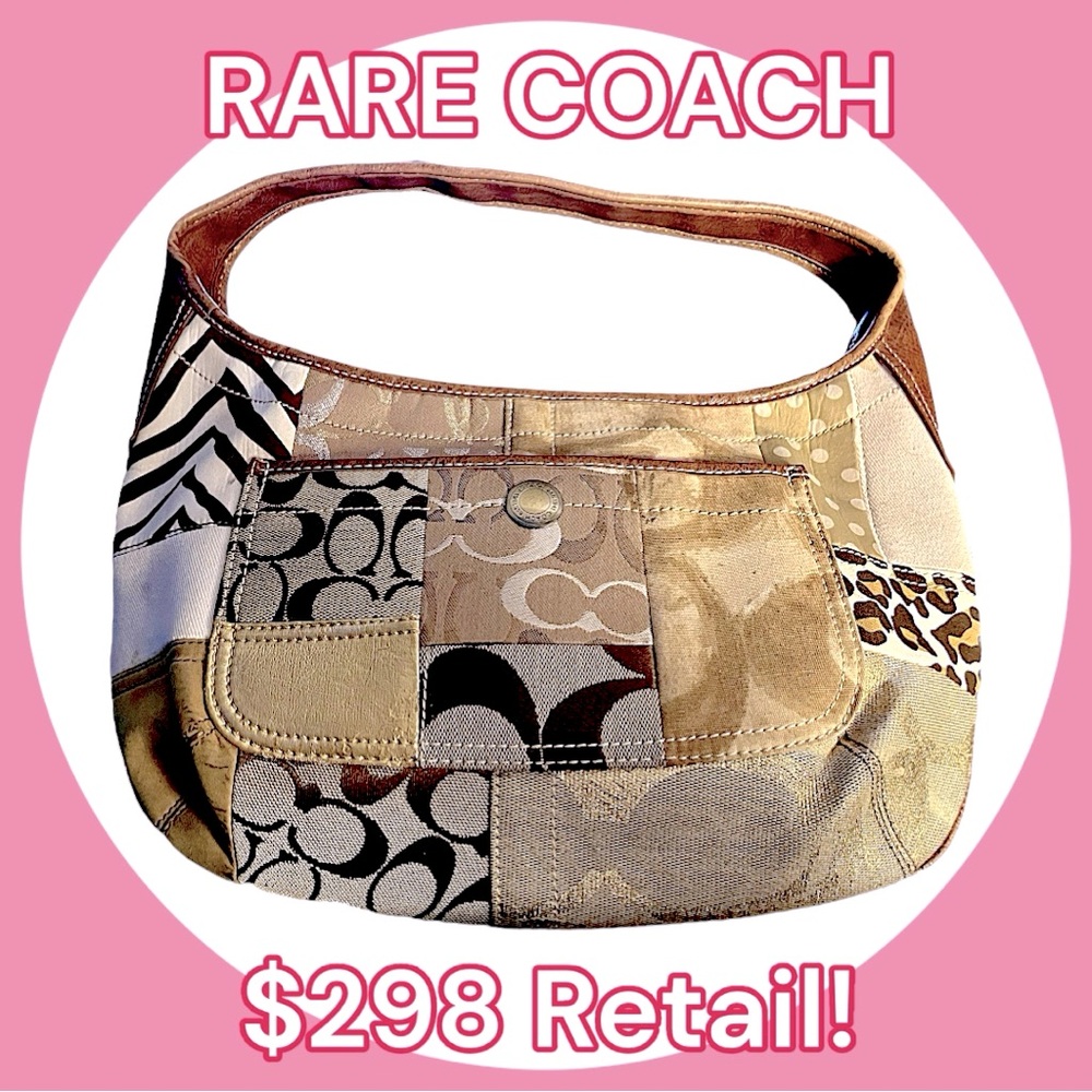 Vintage Coach Ergo Leather Patchwork Tote/Shoulder Bag 10808 🔥Hard to find🔥